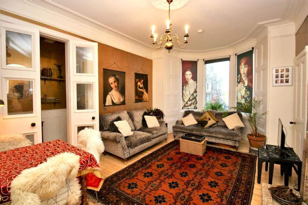 Holyrood Park: Lush & Arty 2 Double Bed Flat Apartment Edinburgh Luaran gambar