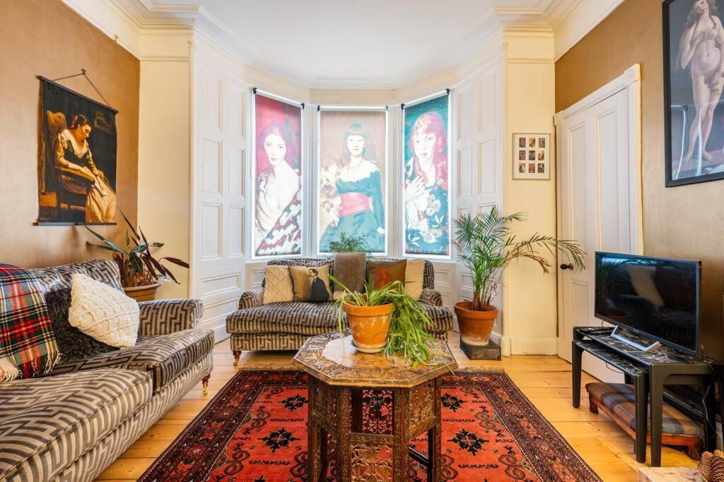 Holyrood Park: Lush & Arty 2 Double Bed Flat Apartment Edinburgh Luaran gambar