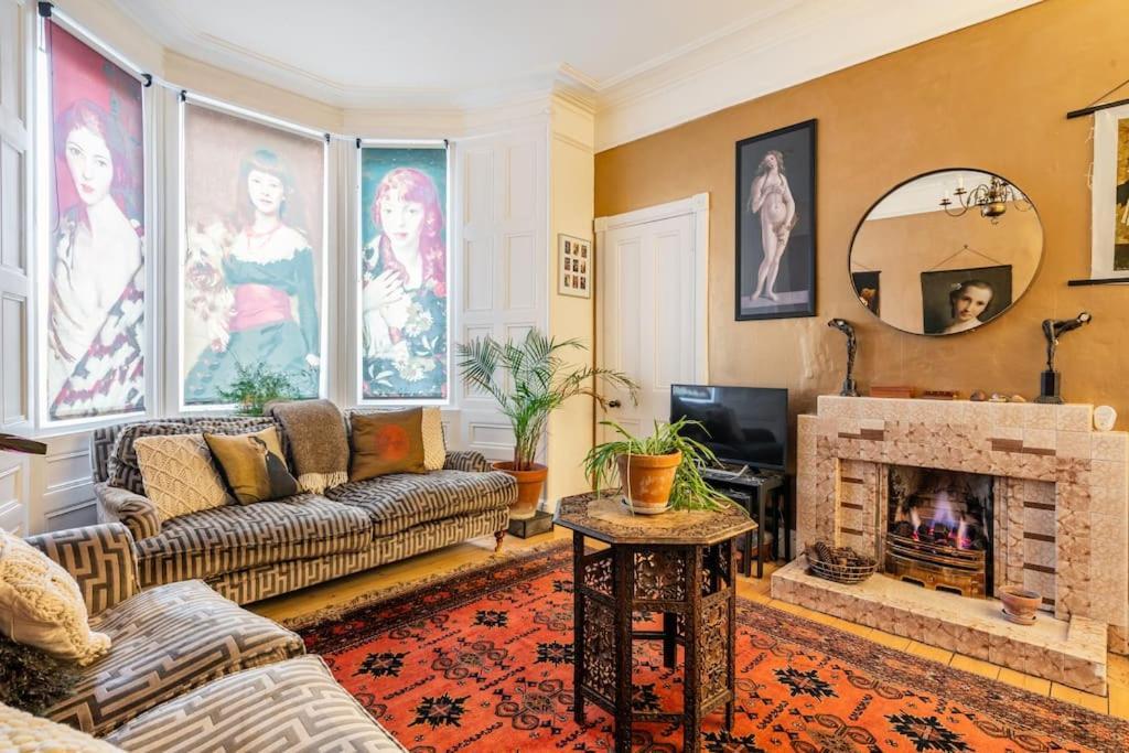 Holyrood Park: Lush & Arty 2 Double Bed Flat Apartment Edinburgh Luaran gambar