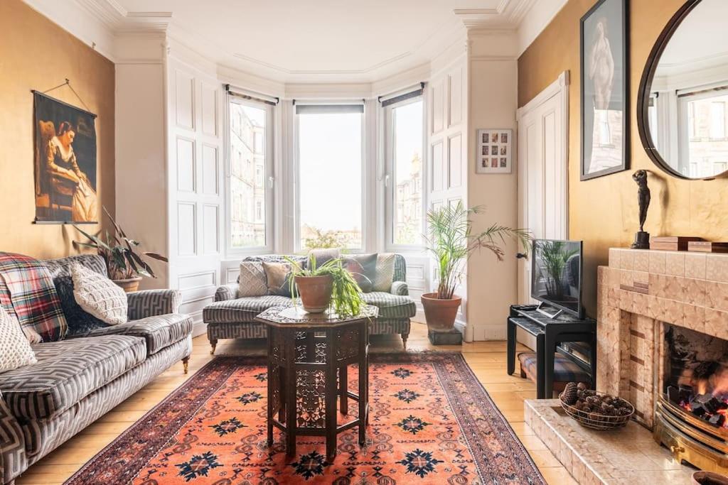 Holyrood Park: Lush & Arty 2 Double Bed Flat Apartment Edinburgh Luaran gambar